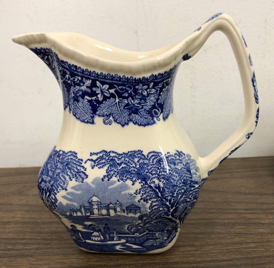 Vista Blue 20 Oz Gadroon Jug by Mason's-1