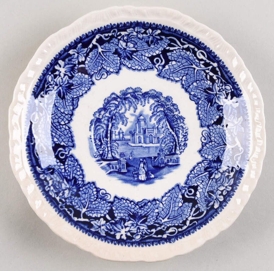 Vista Blue Saucer for Oversized Cup by Mason's-1