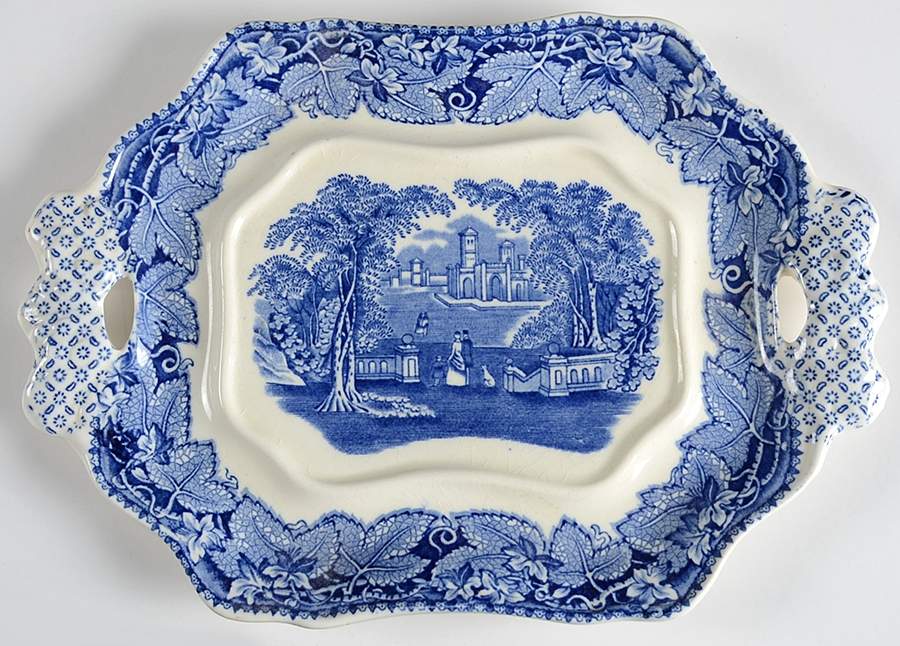 Vista Blue Underplate for Sauce Boat by Mason's-1