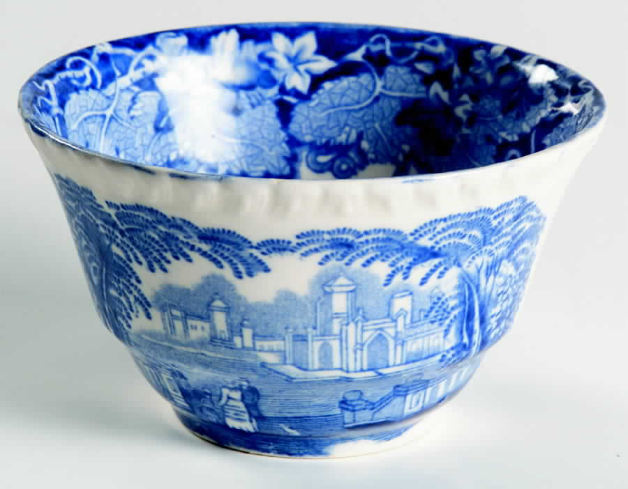 Vista Blue Open Rice/Sugar Bowl by Mason's-1