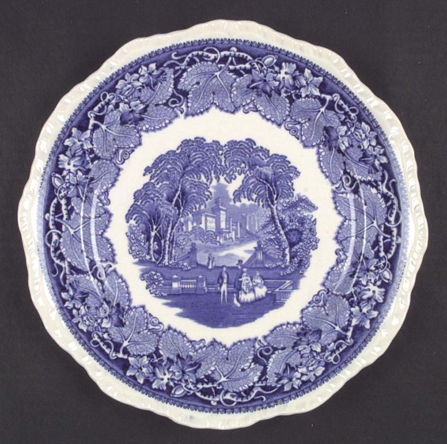 Vista Blue Dinner Plate by Mason's-1