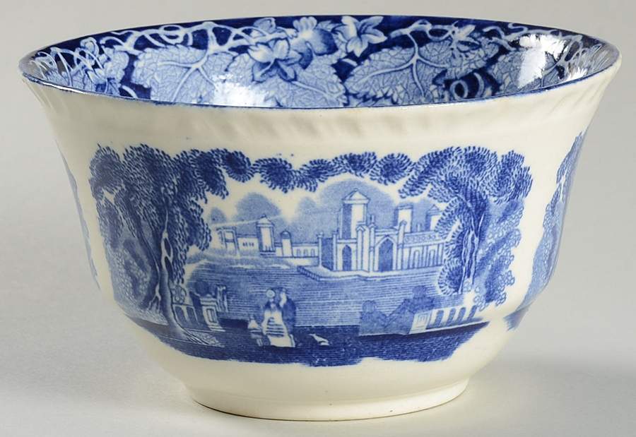 Vista Blue Cranberry Bowl by Mason's-1