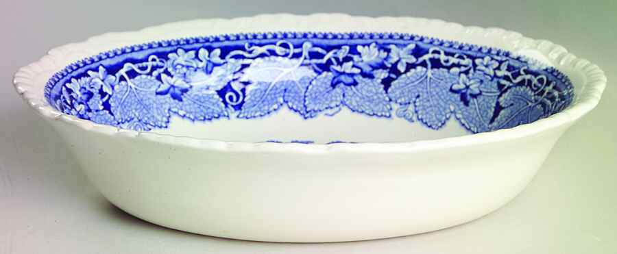 Vista Blue 9" Oval Vegetable Bowl by Mason's-1