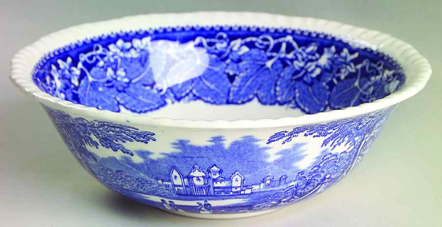 Vista Blue 8" Round Vegetable Bowl by Mason's-1