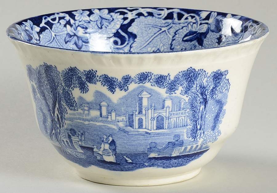 Vista Blue Cranberry Bowl by Mason's-1