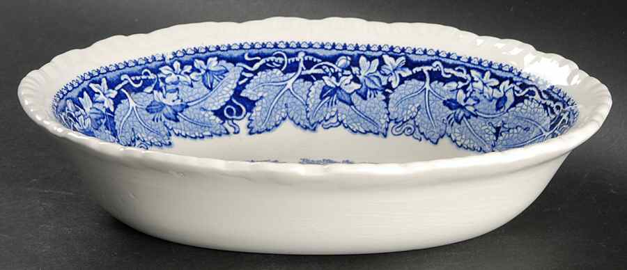 Vista Blue 8" Oval Vegetable Bowl by Mason's-1