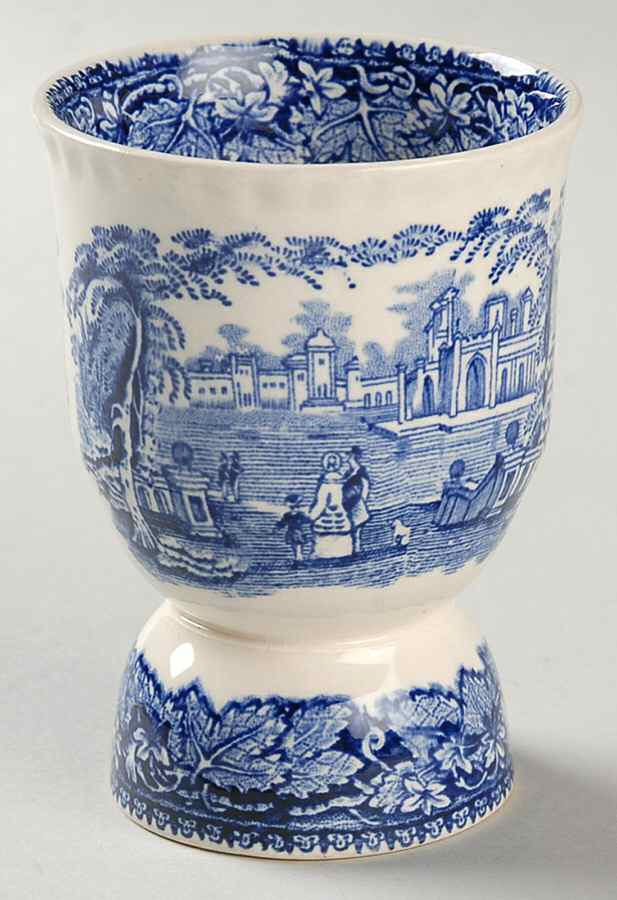 Vista Blue Double Egg Cup by Mason's-1