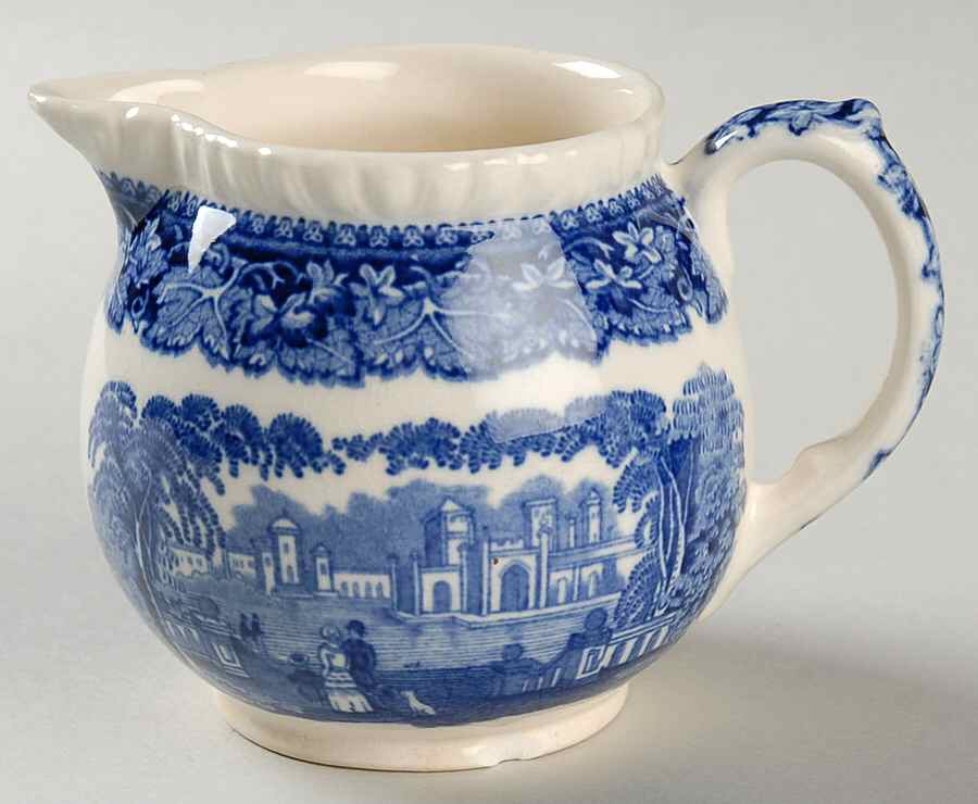 Vista Blue Creamer by Mason's-1