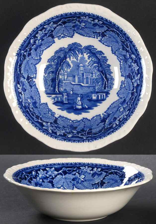Vista Blue Coupe Cereal Bowl by Mason's-1
