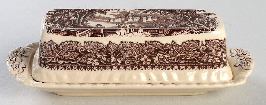 Vista Brown (No Trim) 1/4 Lb Covered Butter by Mason's-1