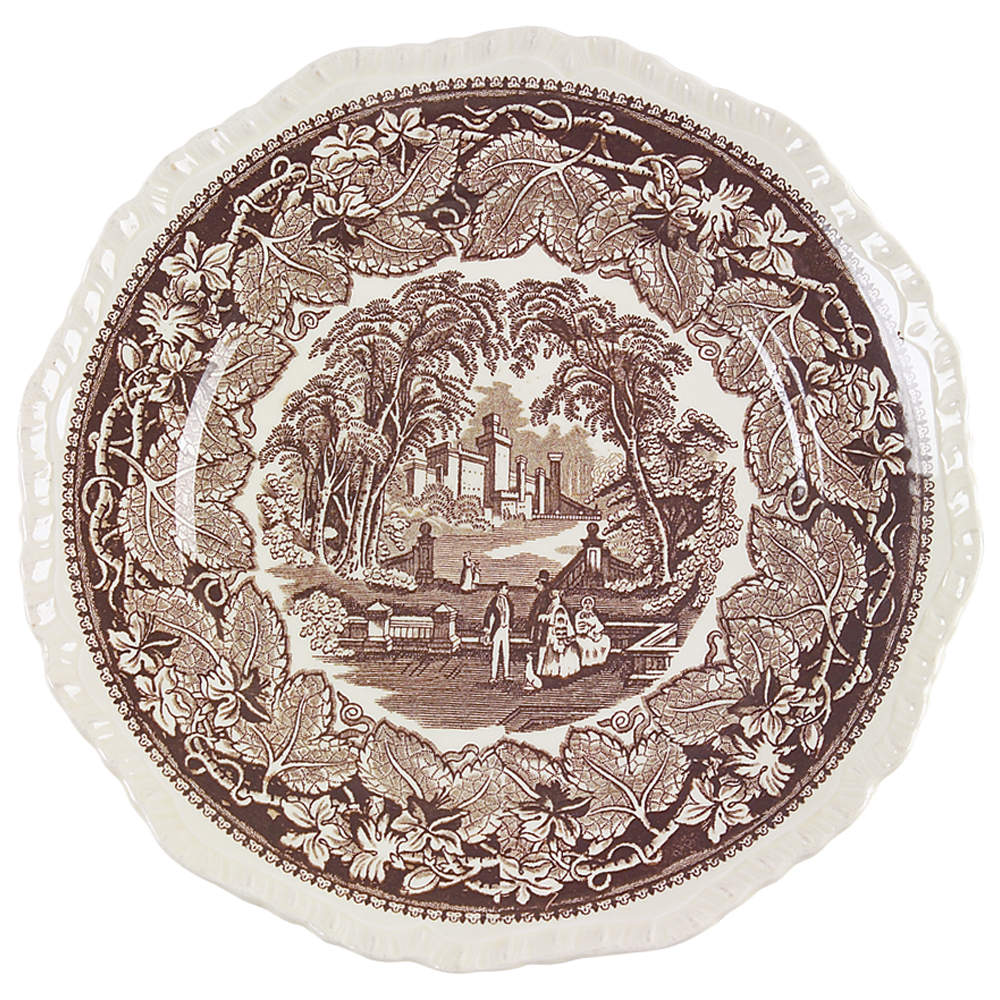 Vista Brown (No Trim) Dinner Plate by Mason's-1