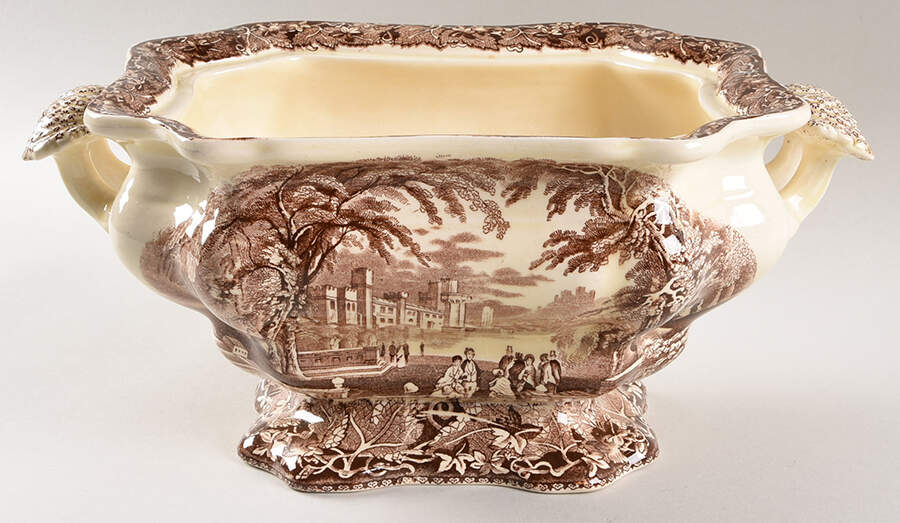 Vista Brown (No Trim) Tureen No Lid by Mason's-1