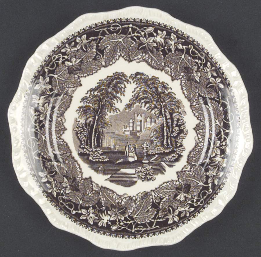 Vista Brown (No Trim) Salad Plate by Mason's-1