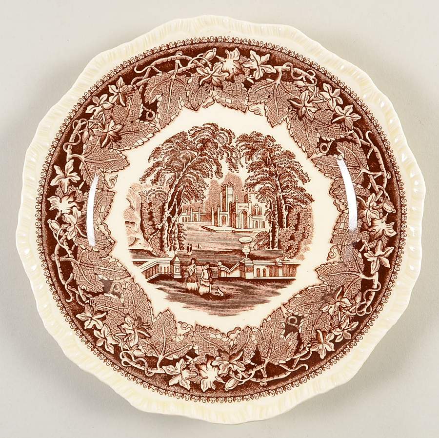 Vista Brown (No Trim) Luncheon Plate by Mason's-1