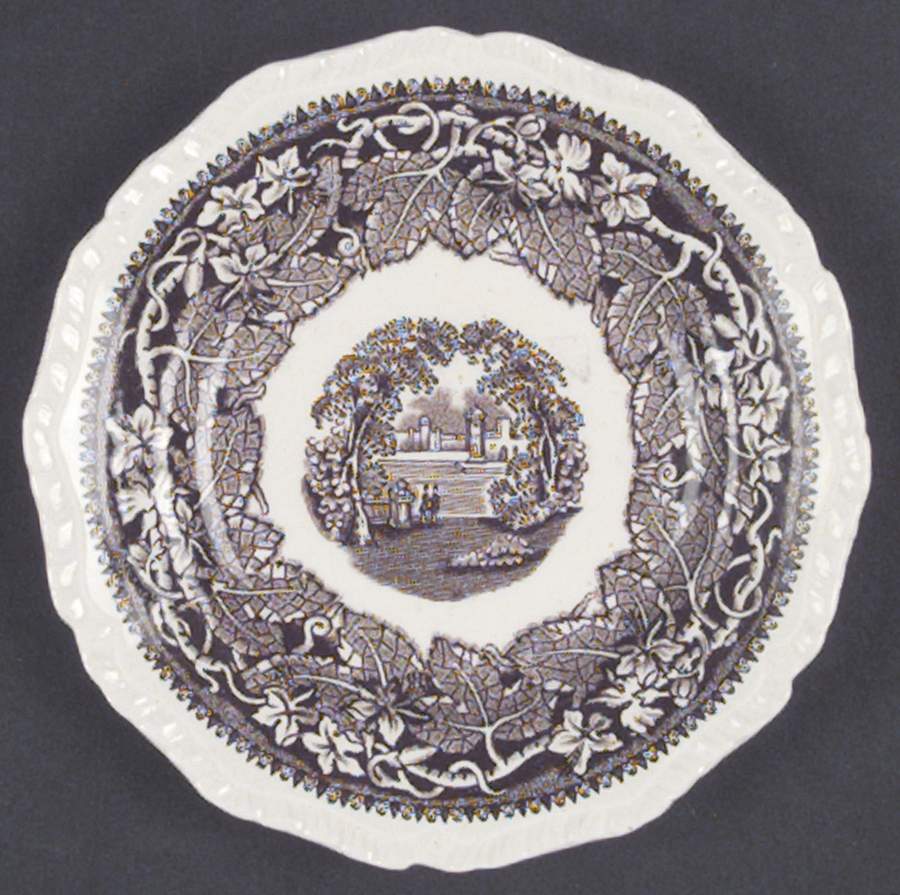 Vista Brown (No Trim) Bread & Butter Plate by Mason's-1