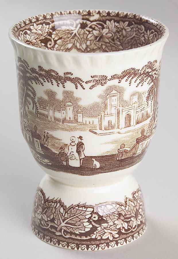 Vista Brown (No Trim) Double Egg Cup by Mason's-1
