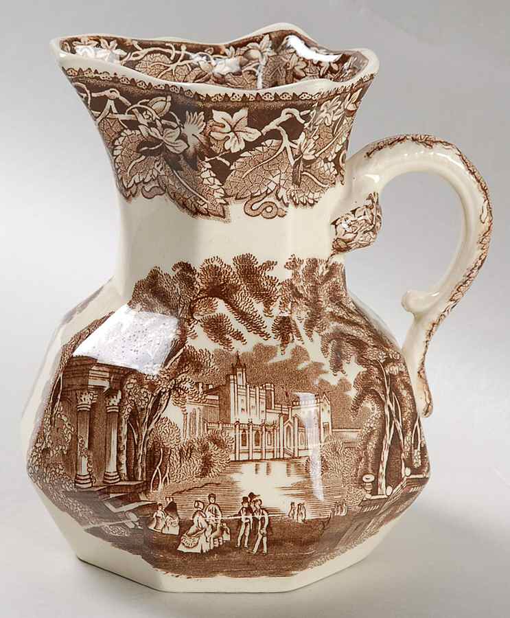 Vista Brown (No Trim) Medium Hydra Jug by Mason's-1