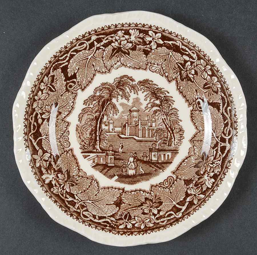 Vista Brown (No Trim) Dessert/Pie Plate by Mason's-1