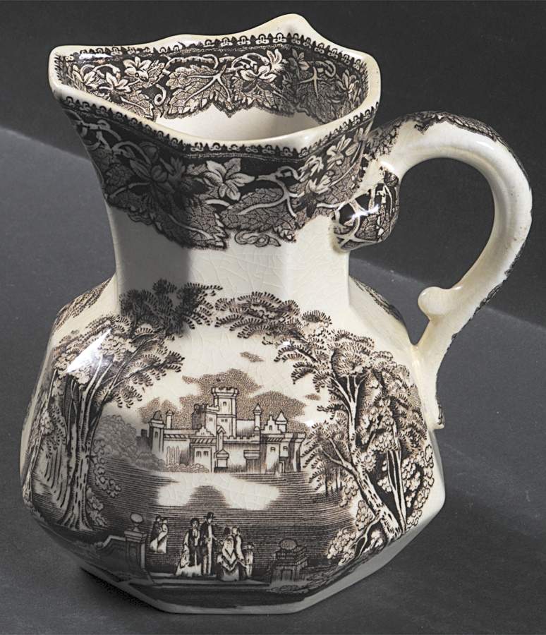 Vista Brown (No Trim) Small Hydra Jug by Mason's-1