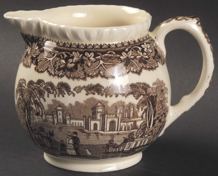Vista Brown (No Trim) Creamer by Mason's-1