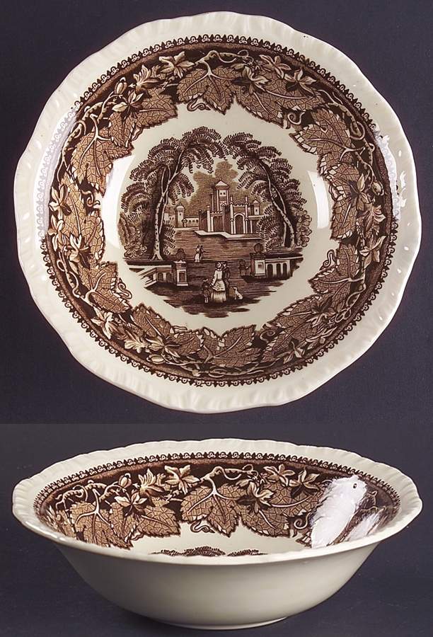 Vista Brown (No Trim) Coupe Cereal Bowl by Mason's-1