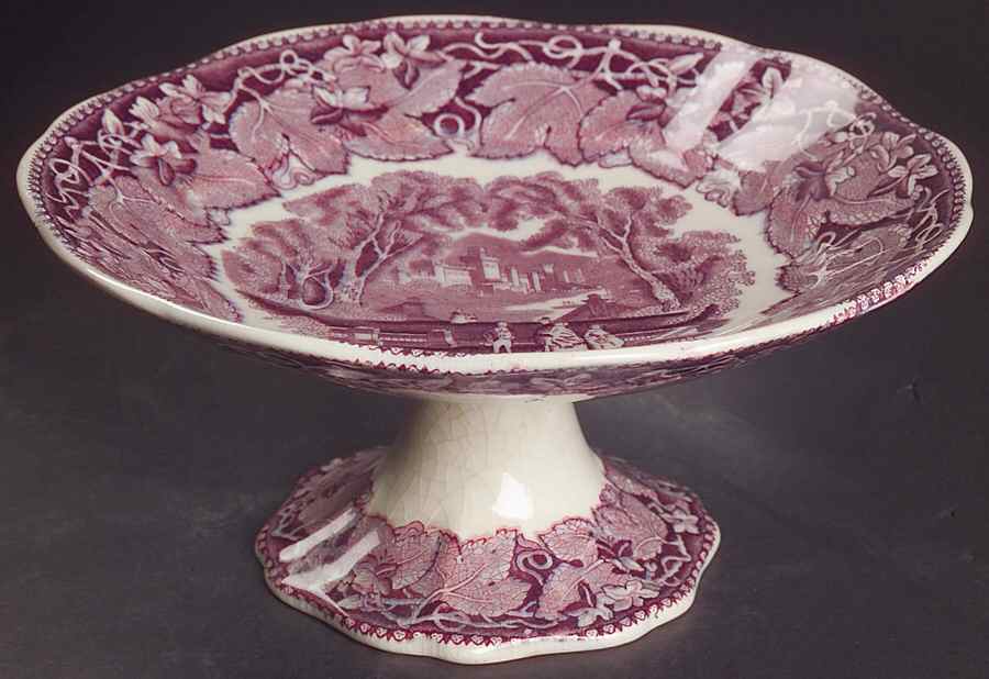 Vista Mulberry Round Compote (Height X Width) by Mason's-1