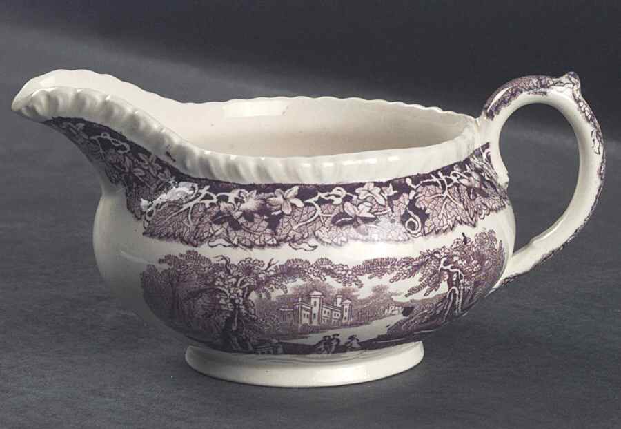 Vista Mulberry Gravy Boat by Mason's-1