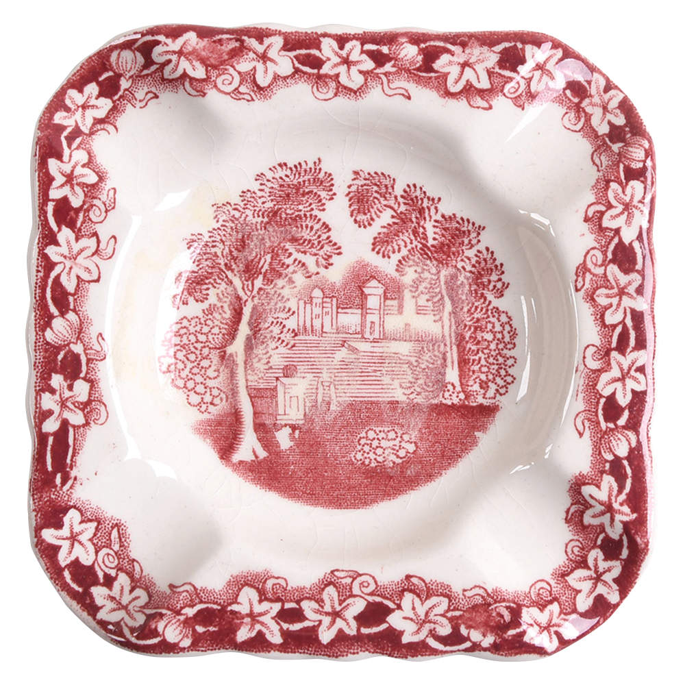 Vista Pink (No Trim) Square Ashtray by Mason's-1