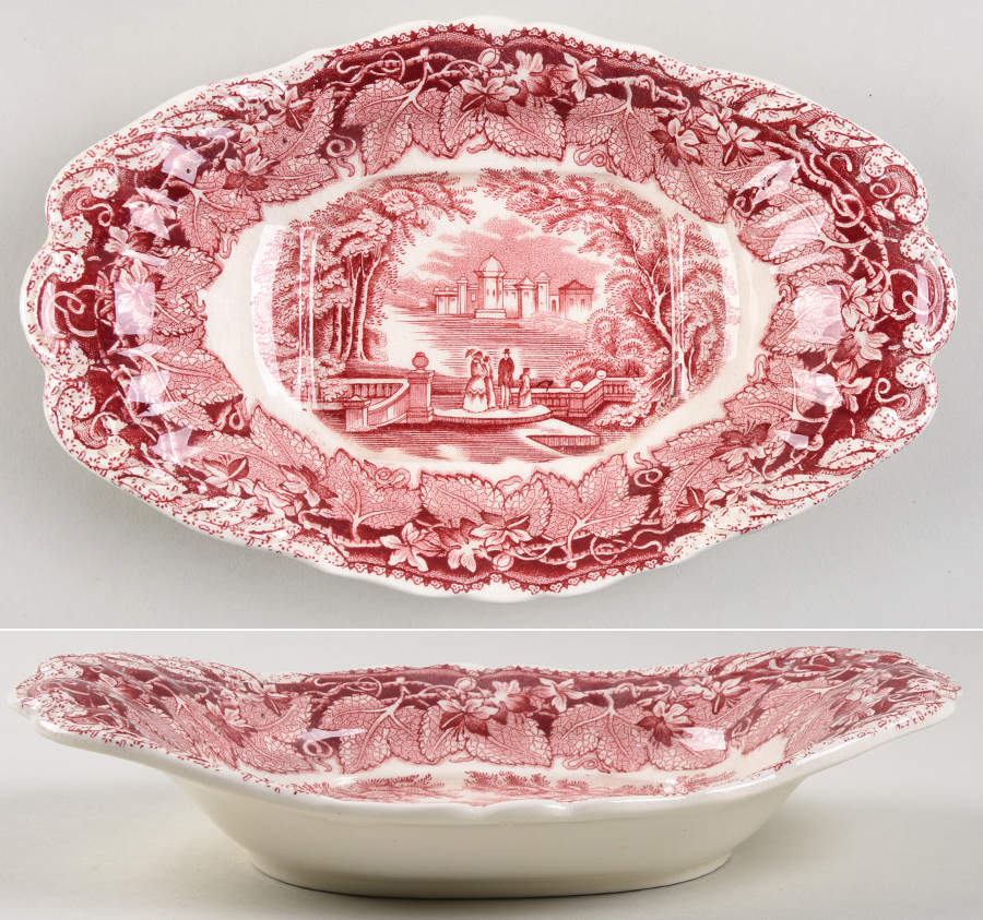 Vista Pink (No Trim) Underplate for Sauce Boat by Mason's-1