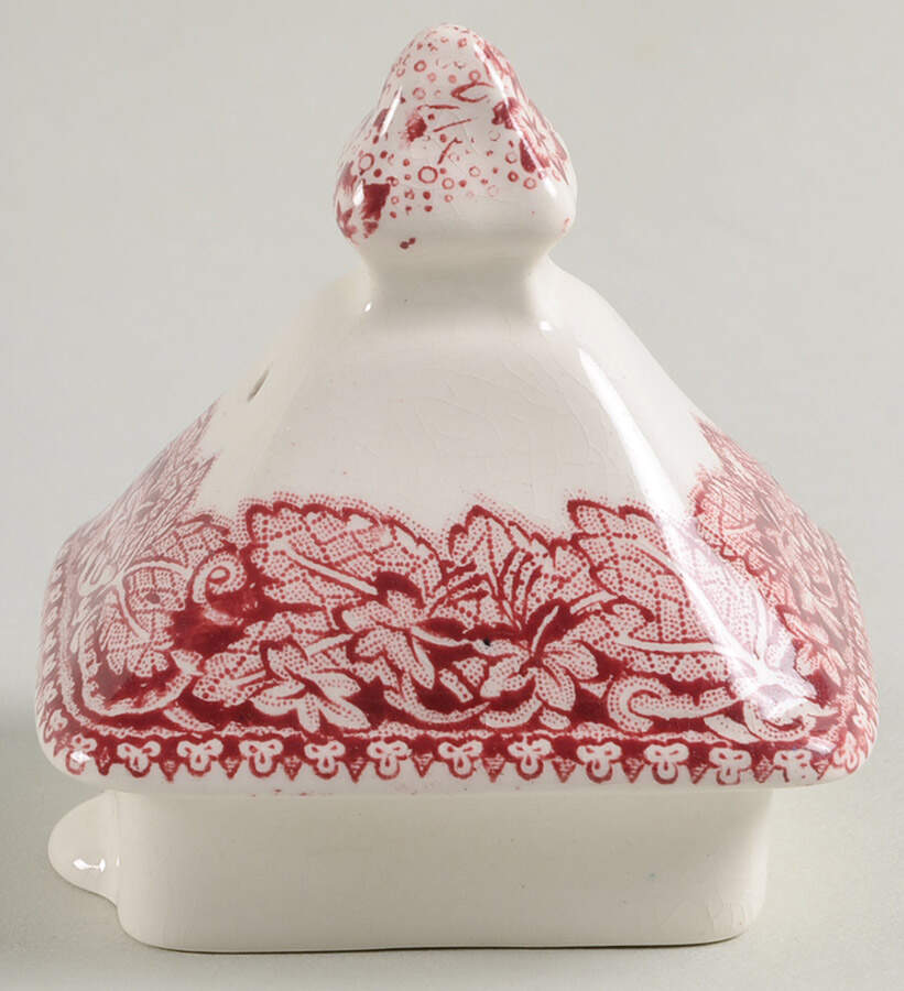 Vista Pink (No Trim) Lid for Small Teapot by Mason's-1