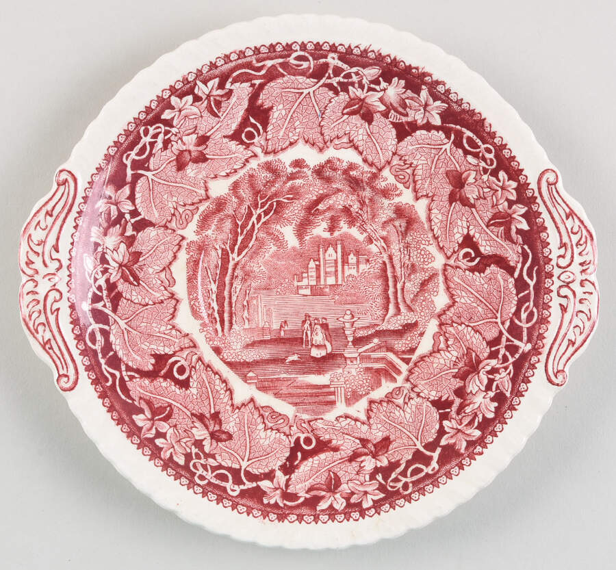 Vista Pink (No Trim) Underplate for Round Gravy Boat by Mason's-1
