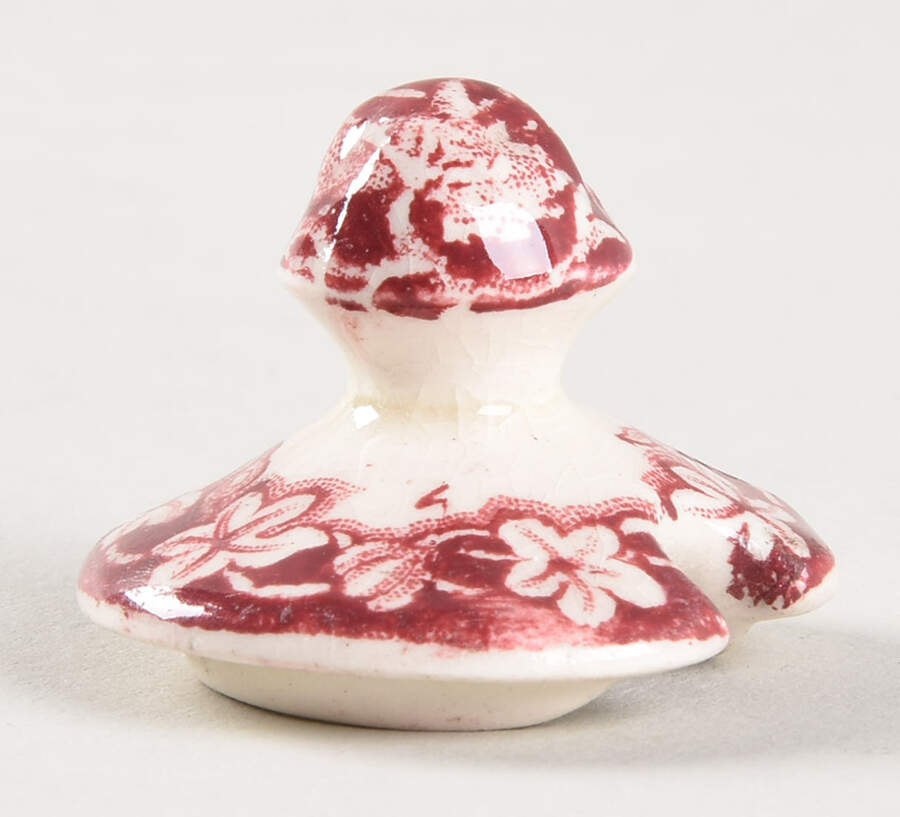 Vista Pink (No Trim) Lid for Mustard Jar by Mason's-1