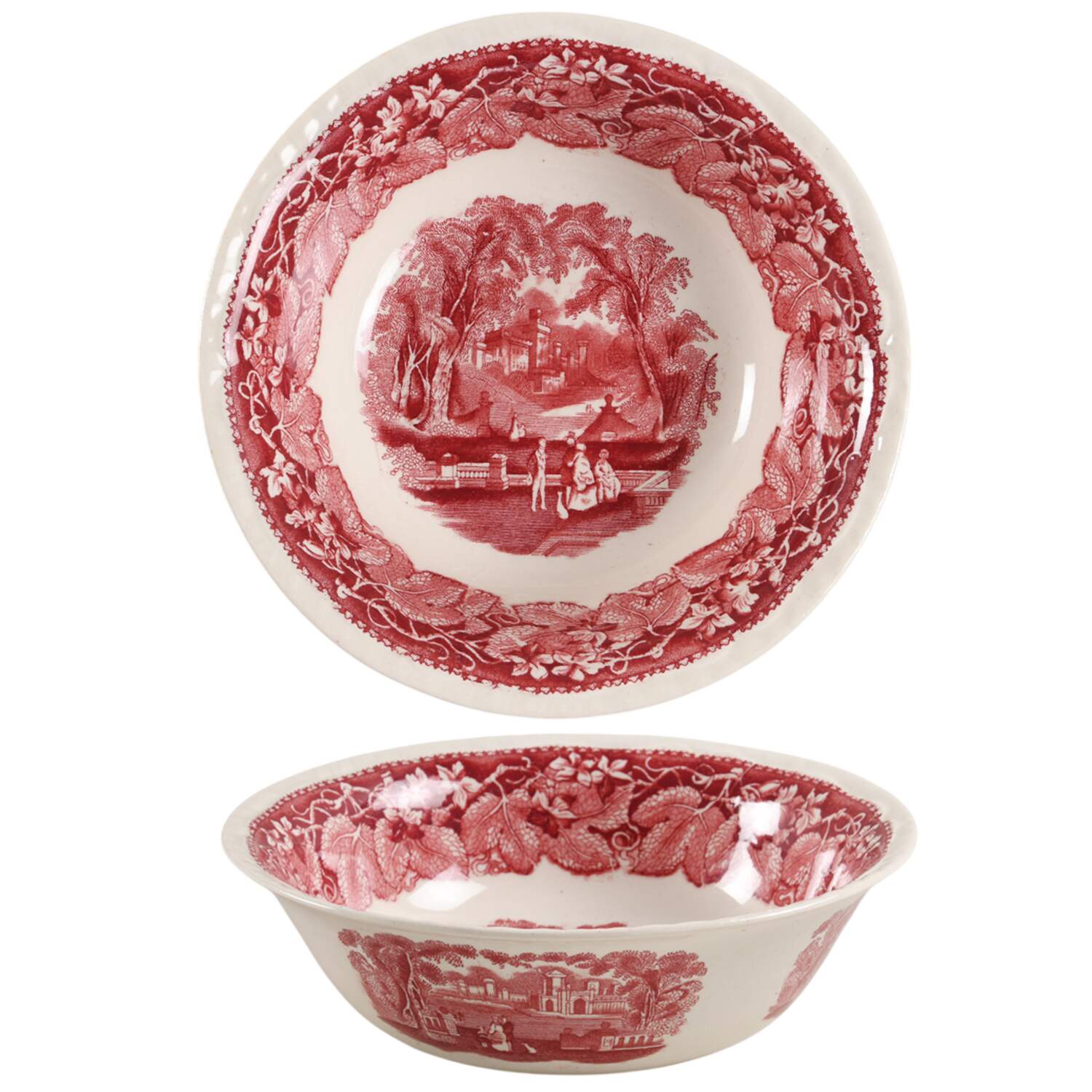Vista Pink (No Trim) 8" Round Vegetable Bowl by Mason's-1