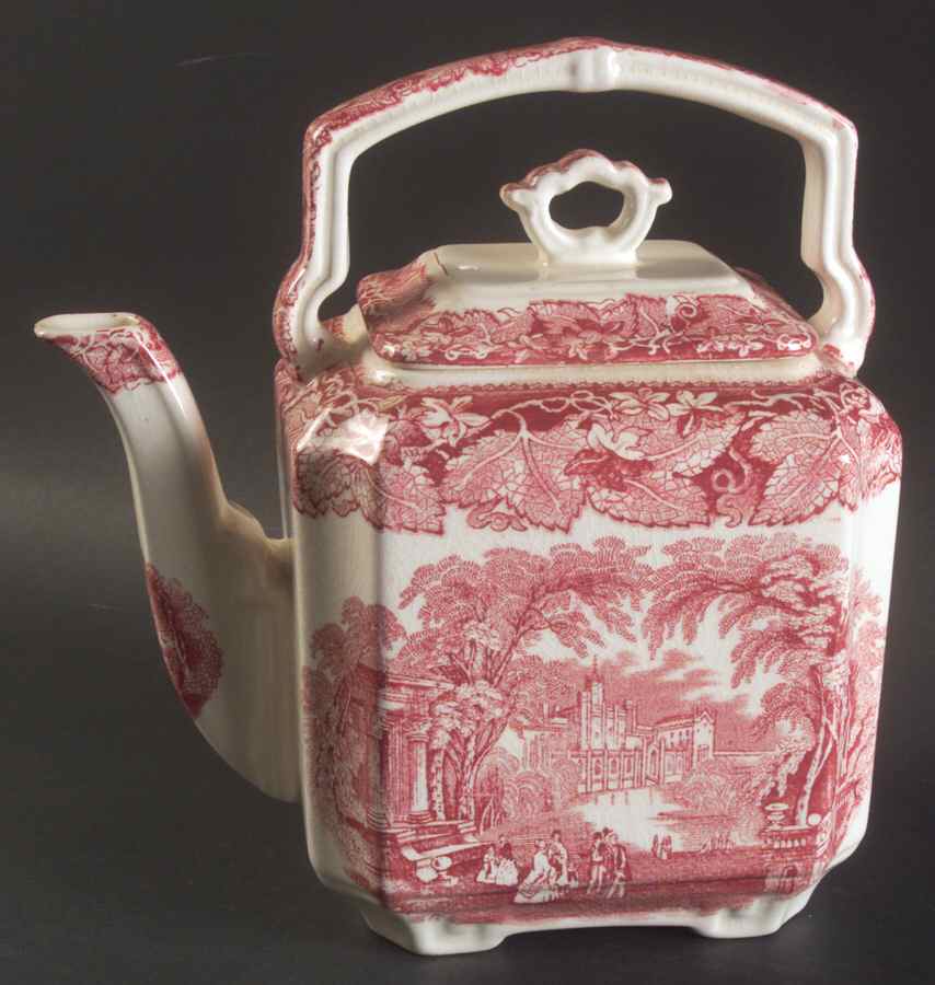 Vista Pink (No Trim) Kettle & Lid by Mason's-1