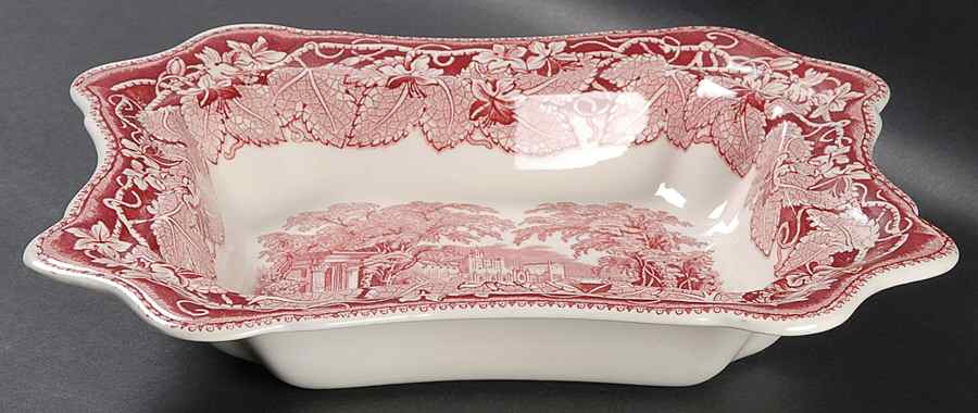 Vista Pink (No Trim) Double Vegetable No Lid by Mason's-1