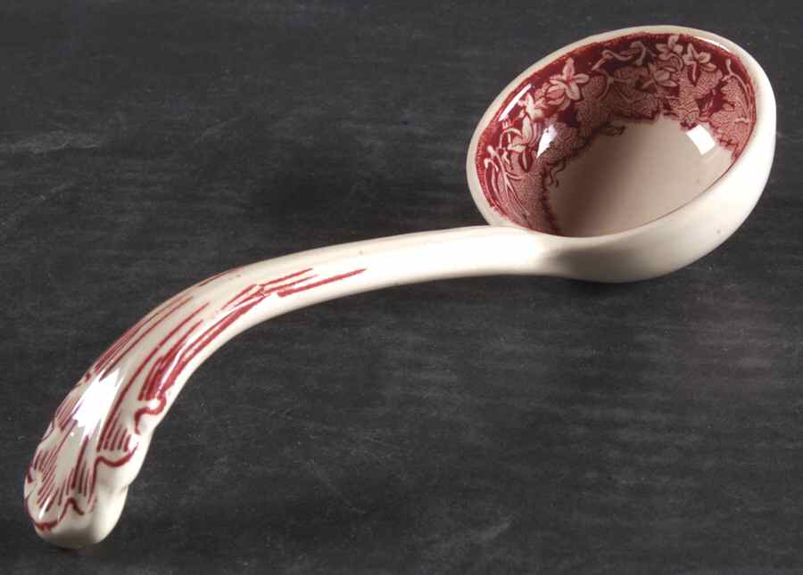 Vista Pink (No Trim) Solid Piece Sauce Ladle by Mason's-1