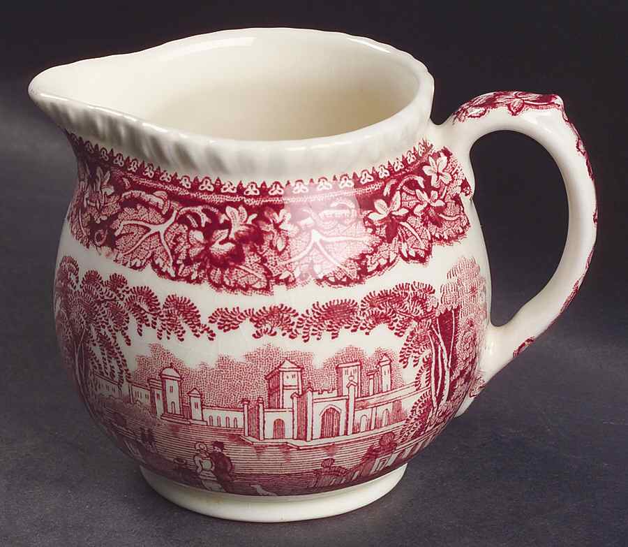 Vista Pink (No Trim) Small Creamer by Mason's-1