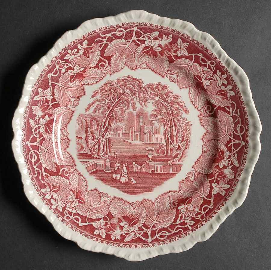 Vista Pink (No Trim) Luncheon Plate by Mason's-1