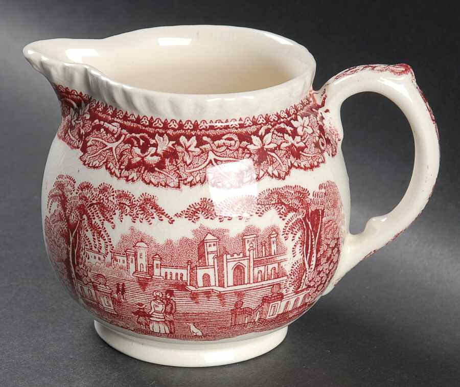 Vista Pink (No Trim) Creamer by Mason's-1