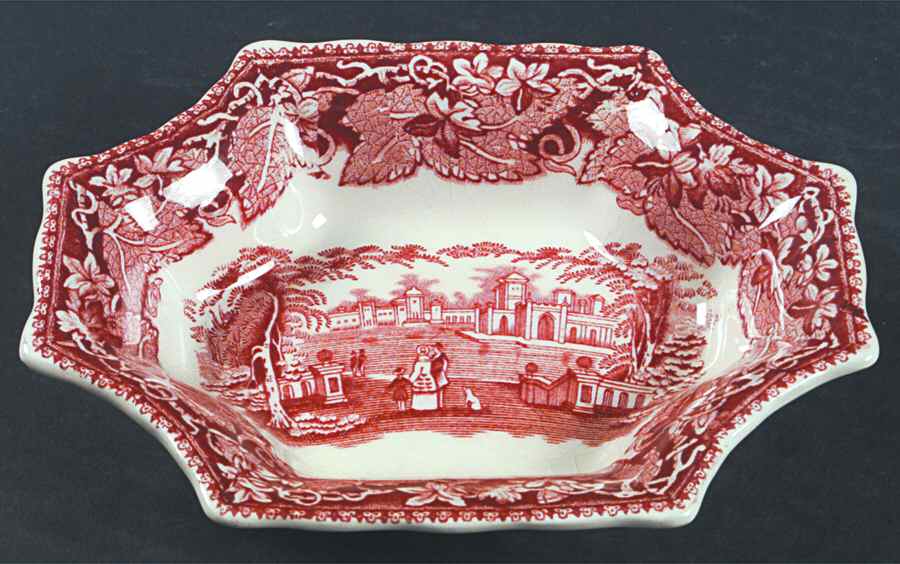 Vista Pink (No Trim) 7" Mason Sweet Dish by Mason's-1