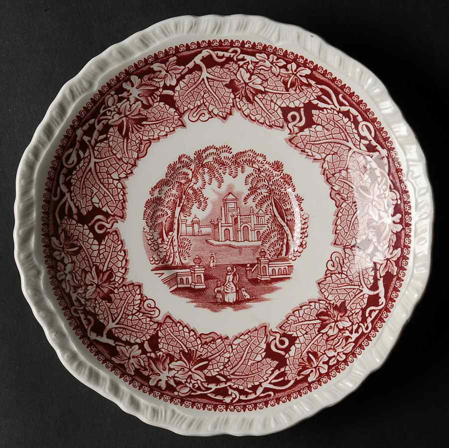 Vista Pink (No Trim) Saucer for Oversized Cup by Mason's-1