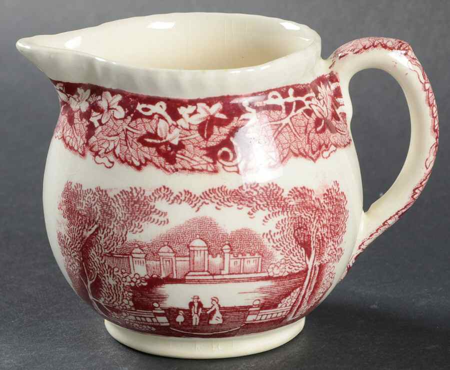 Vista Pink (No Trim) Creamer by Mason's-1