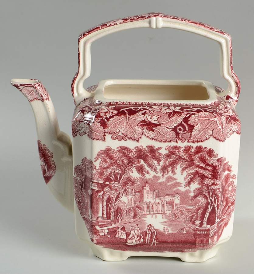 Vista Pink (No Trim) Kettle No Lid by Mason's-1