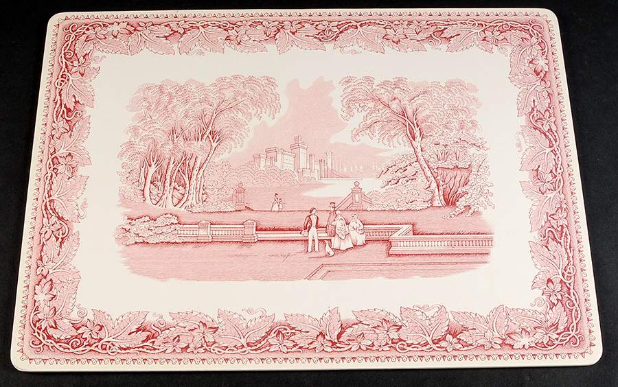 Vista Pink (No Trim) Corkboard Placemat by Mason's-1