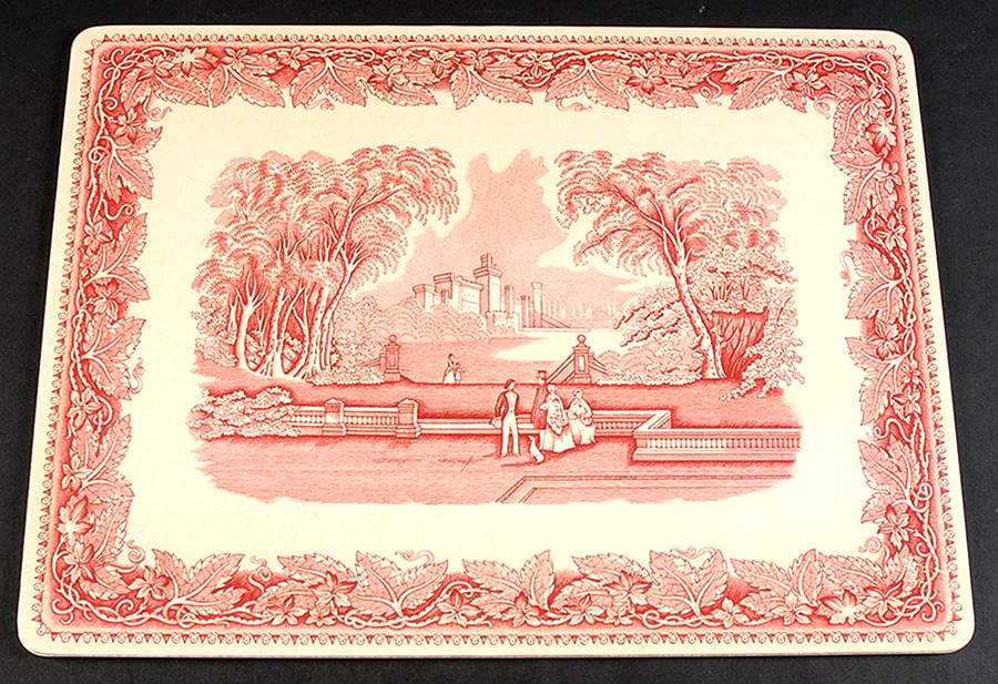 Vista Pink (No Trim) Corkboard Placemat by Mason's-1
