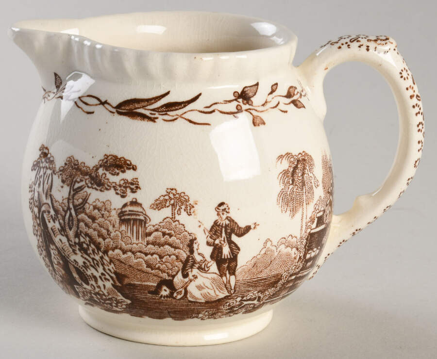Watteau Brown Creamer by Mason's-1