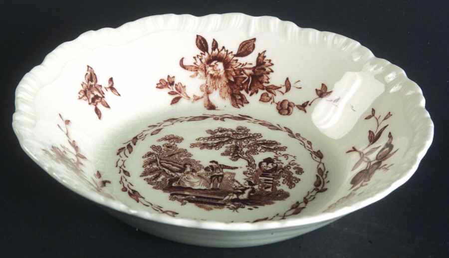 Watteau Brown Fruit/Dessert (Sauce) Bowl by Mason's-1