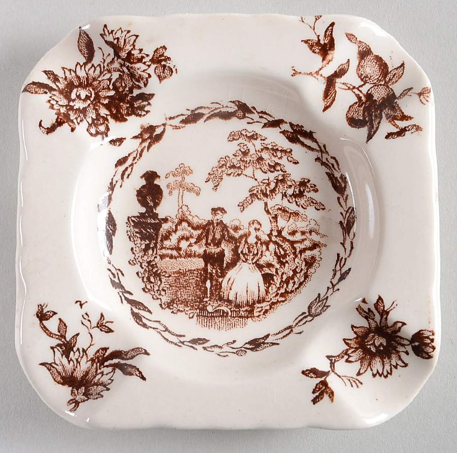 Watteau Brown Small Ashtray by Mason's-1
