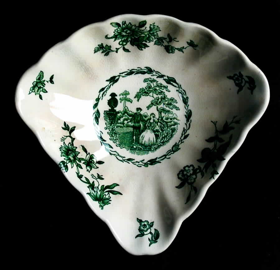 Watteau Green Lazy Susan-Side Dish by Mason's-1