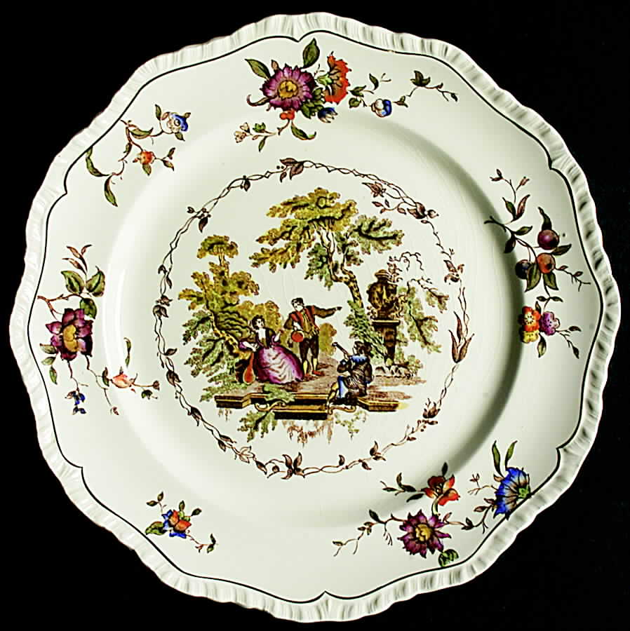 Watteau Multicolor Dinner Plate by Mason's-1